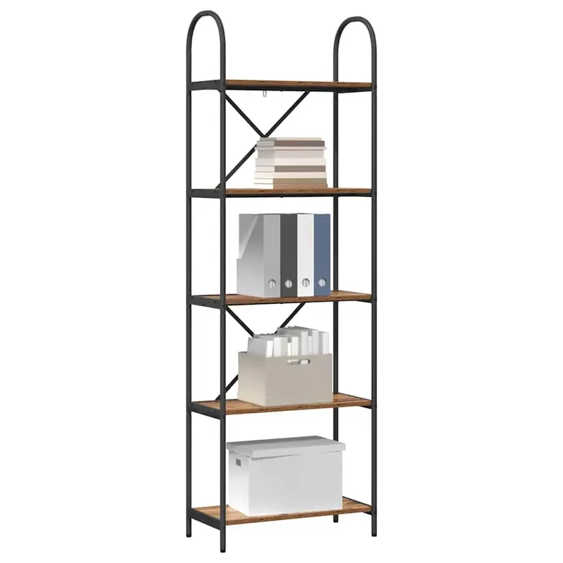 Alacsony ár vidaXL Könyvespolc Öreg fa 60 x 30 x 183 cm Faanyag