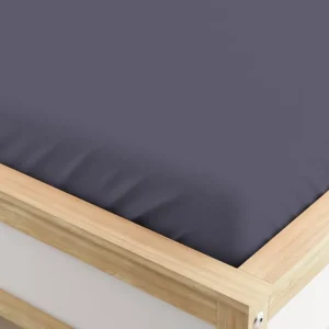 Mikroszálas gumis lepedő sötétszürke 90 x 200 cm Azonnal elérhető