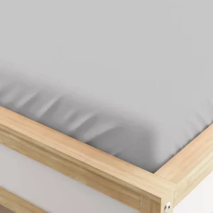 Mikroszálas lepedő világosszürke 90 x 200 cm Újdonság