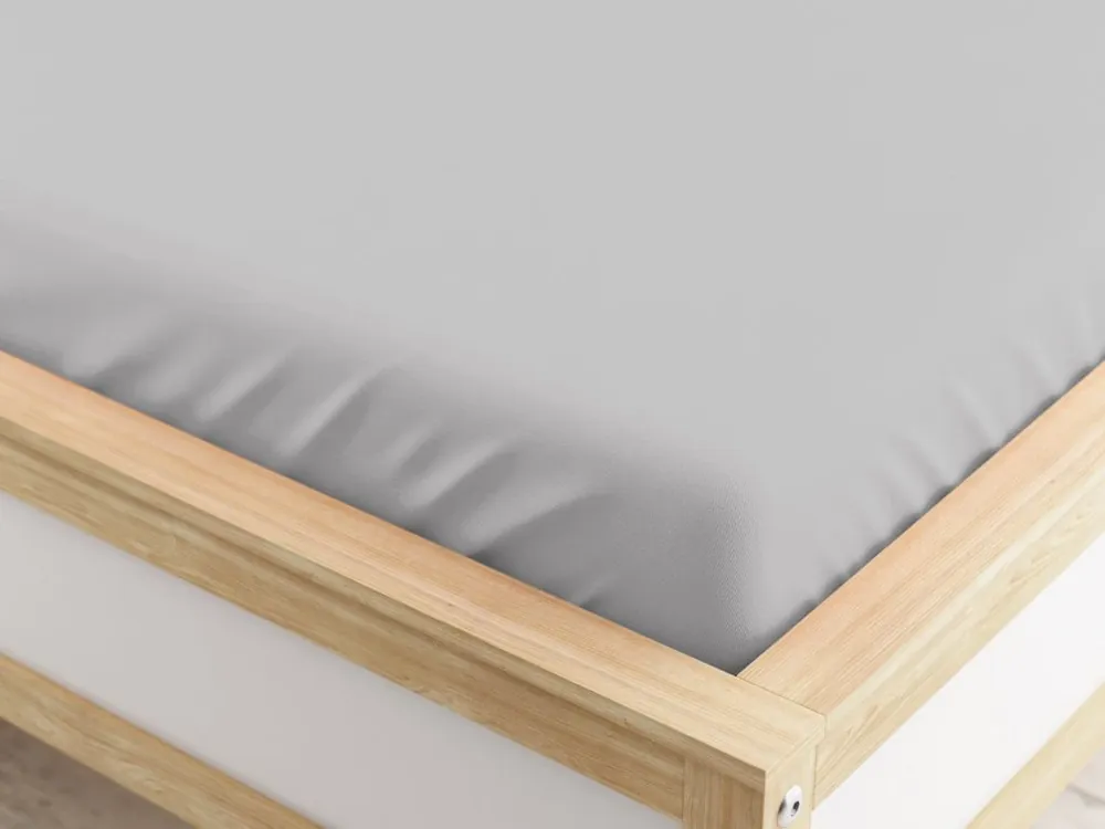 Mikroszálas lepedő világosszürke 90 x 200 cm Újdonság