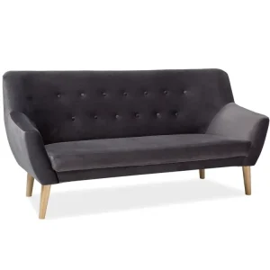 Akció NORDIC 3 VELVET háromszemélyes kanapé, szürke