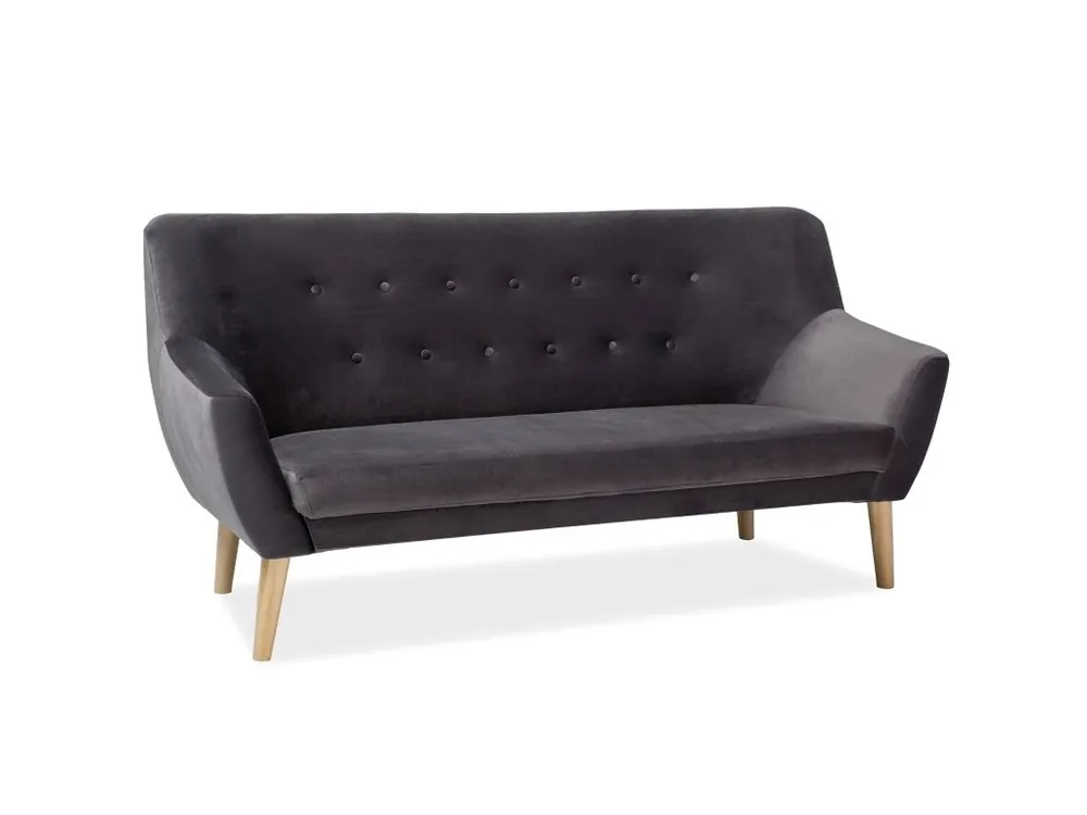 Akció NORDIC 3 VELVET háromszemélyes kanapé, szürke
