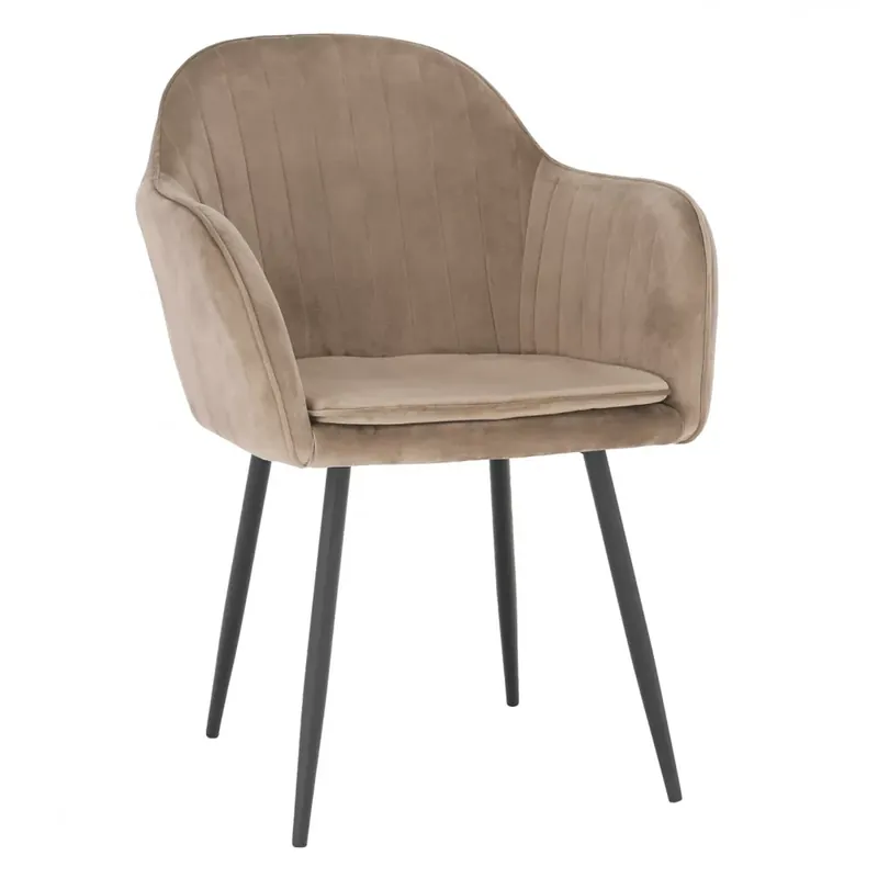 ZIRKON Velvet Fotel - Taupe Szuper ajánlat
