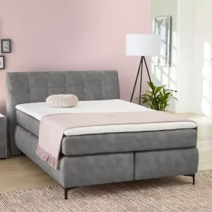 Expressz szállítás Gitta boxspring ágy (140 x 200 ) - szürke