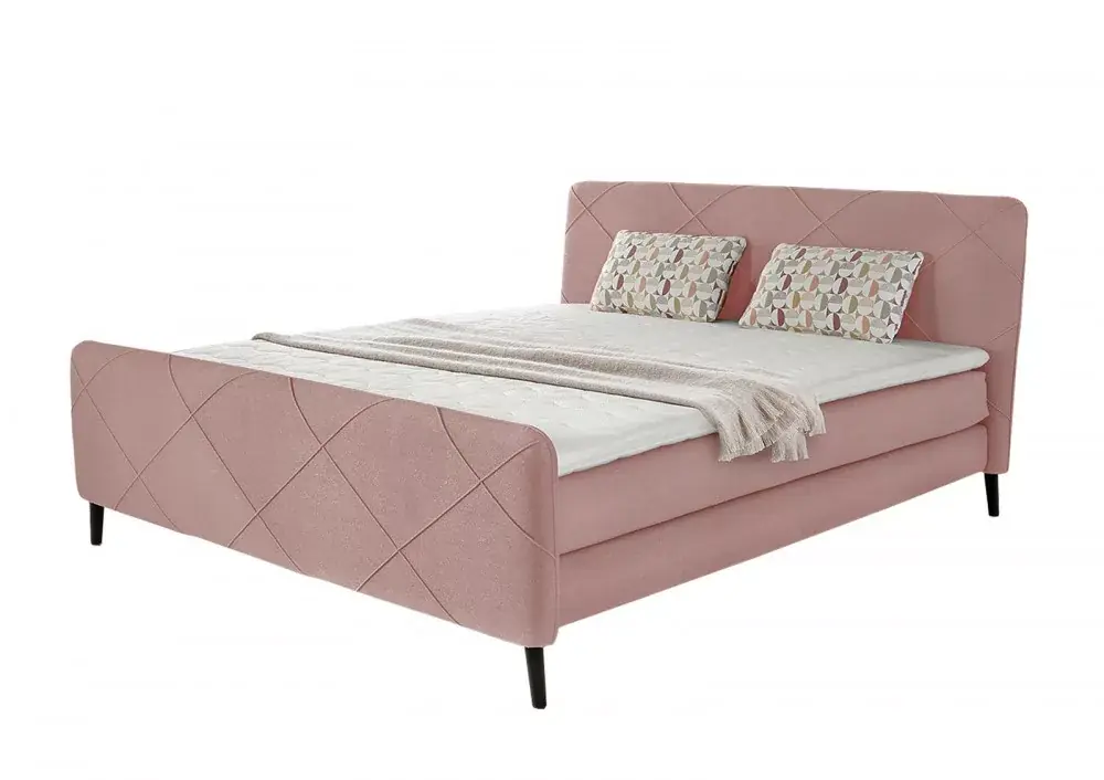 Kedvezményes ár EMIA 180 - Boxspring ágy (rózsaszín)