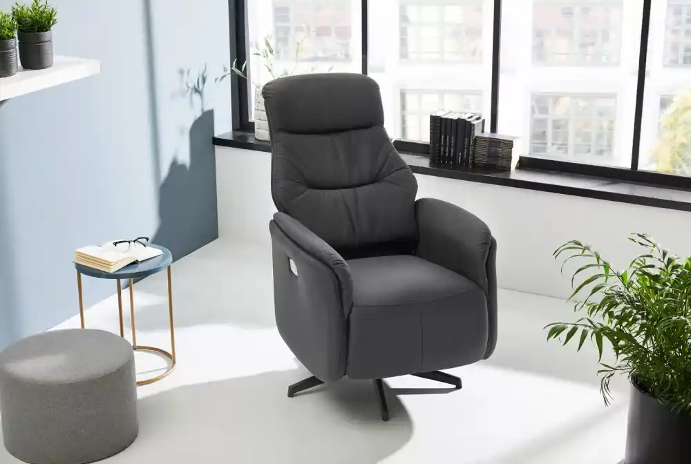 Vásárlói kedvenc Doro relaxfotel - vintage fekete