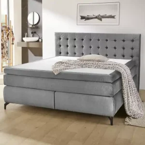 Jessica mix boxspring ágy - velúr hatású szürke Rendeld meg most