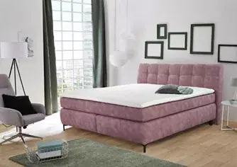 Expressz kézbesítés Gitta boxspring ágy (180 x 200 ) - rózsaszín