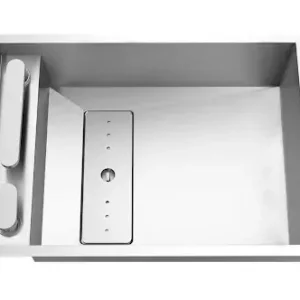 Invisible 50R 1B síkba építhető mosogatótálca + csaptelep Rodi Elite (50x40 cm) Outlet