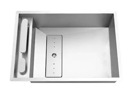 Invisible 50R 1B síkba építhető mosogatótálca + csaptelep Rodi Elite (50x40 cm) Outlet