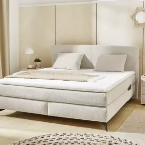 Vásárlói kedvenc Kira max boxspring ágy ( 180 x 200 cm) - zsenília bézs