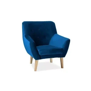 Expressz szállítás ARTIC 1 Velvet - Fotel (Sötétkék bársony)