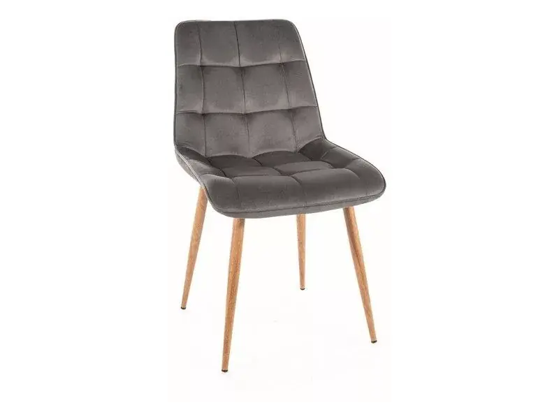 Expressz szállítás CHIC D Velvet Szék (tölgy/szürke)