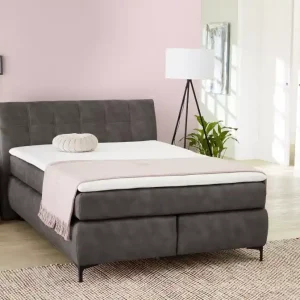 Biztonságos vásárlás Gitta boxspring ágy (140 x 200 ) - sötét szürke