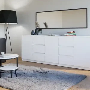 1D3S + 2D3S fiókos szekrény, fehér Vásárlói kedvenc
