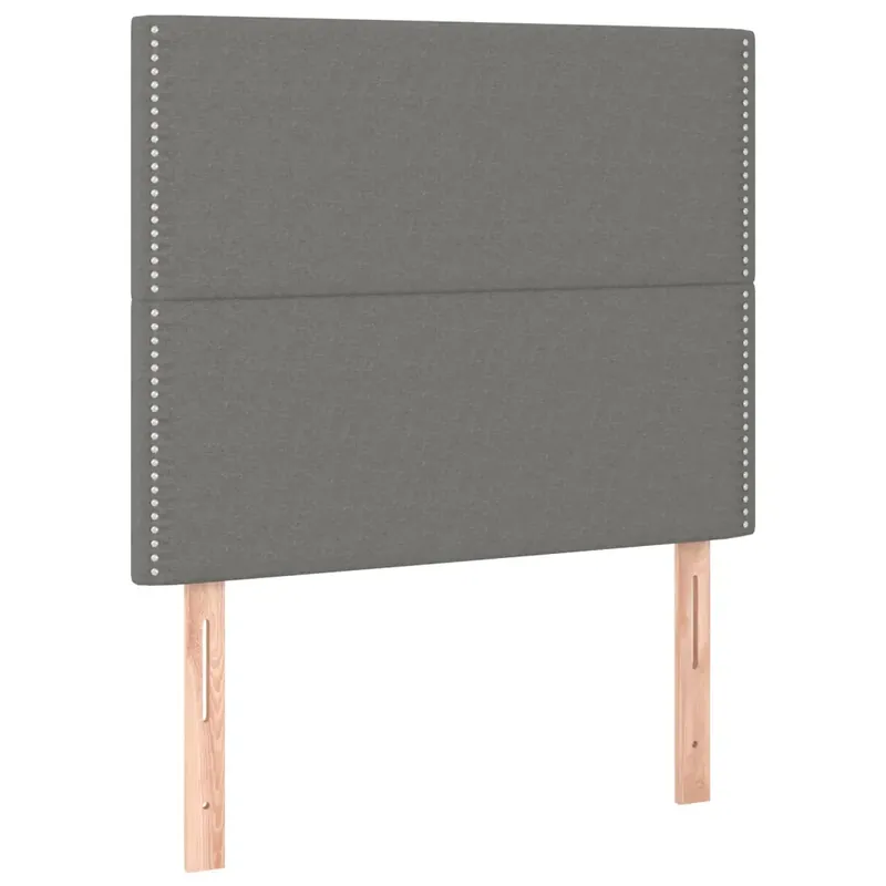 2 db sötétszürke szövet fejtámla 90x5x78/88 cm Kihagyhatatlan ajánlat