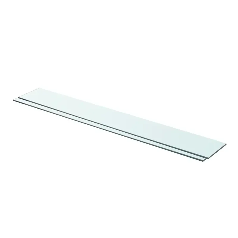 2 db átlátszó üveg paneles polc 90 x 12 cm Expressz szállítás