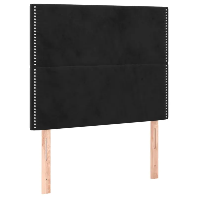 2 db fekete bársony fejtámla 80 x 5 x 78/88 cm Legnépszerűbb