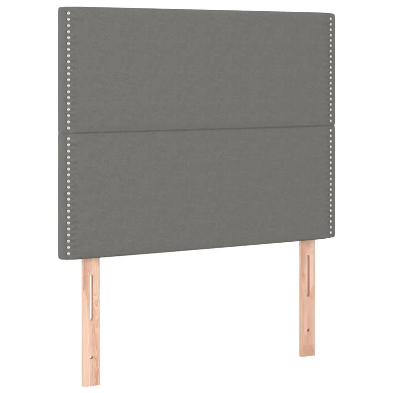 2 db sötétszürke szövet fejtámla 80 x 5 x 78/88 cm Expressz kézbesítés