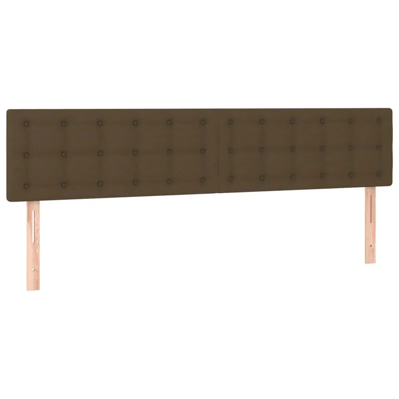2 db sötétbarna szövet fejtámla 100x5x78/88 cm Azonnali szállítás