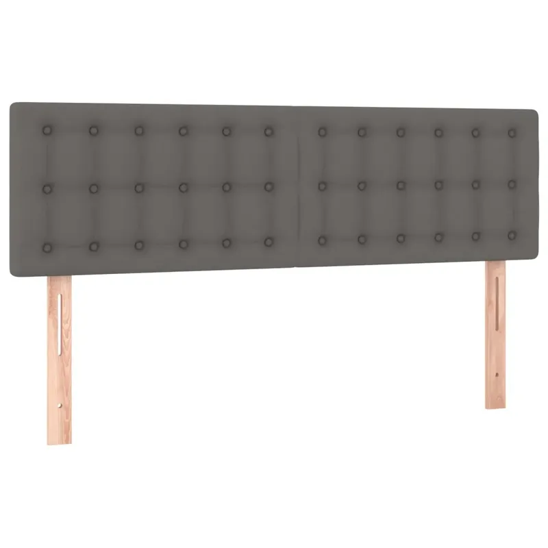 2 db szürke műbőr fejtámla 72 x 5 x 78/88 cm Expressz kézbesítés