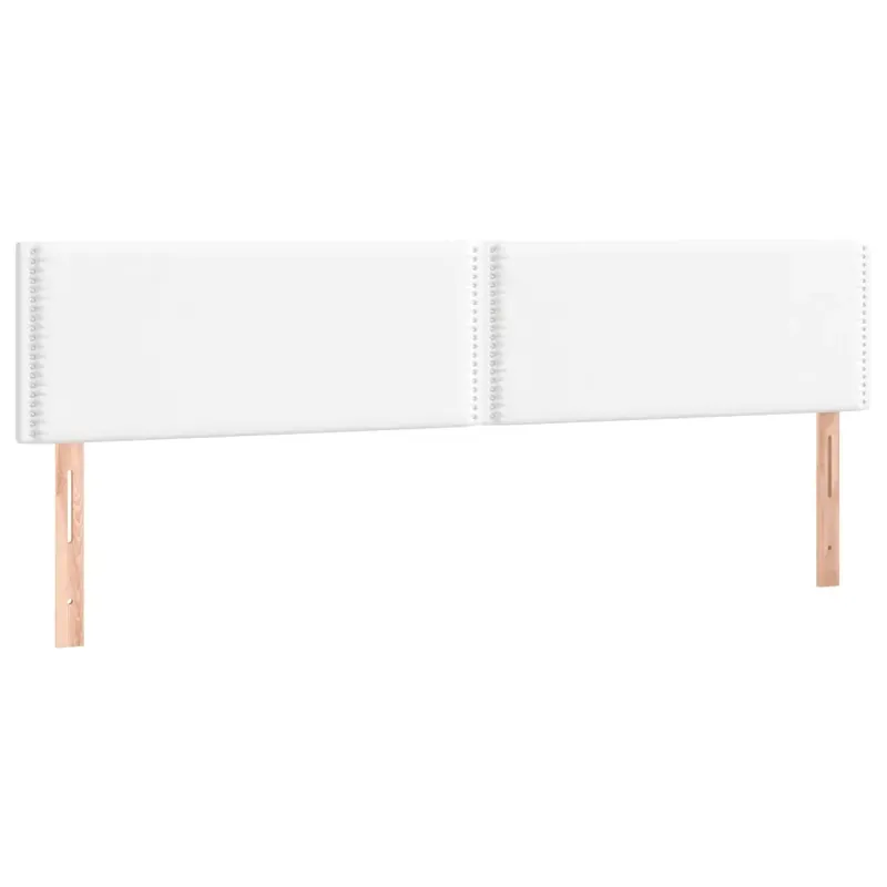 2 db fehér műbőr fejtámla 100x5x78/88 cm Ne maradj le