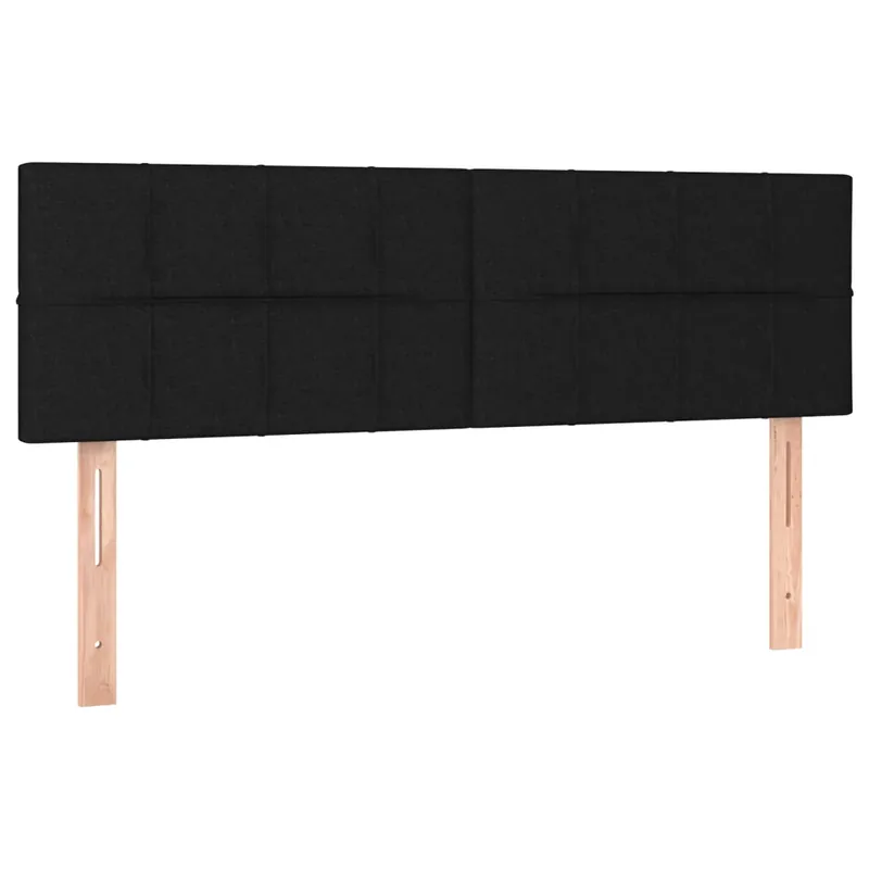 2 db fekete szövet fejtámla 72 x 5 x 78/88 cm Kiárusítás