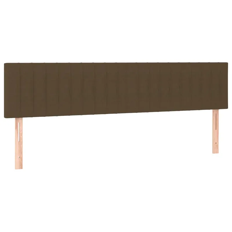 2 db sötétbarna szövet fejtámla 100x5x78/88 cm Szuper ajánlat