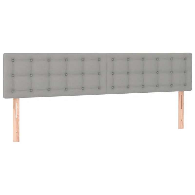 2 db világosszürke szövet fejtámla 80 x 5 x 78/88 cm Expressz kézbesítés