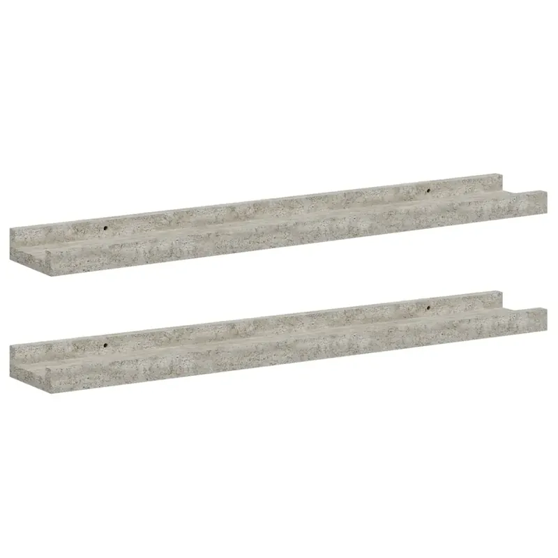 2 db betonszürke fali polc 60 x 9 x 3 cm Biztonságos vásárlás