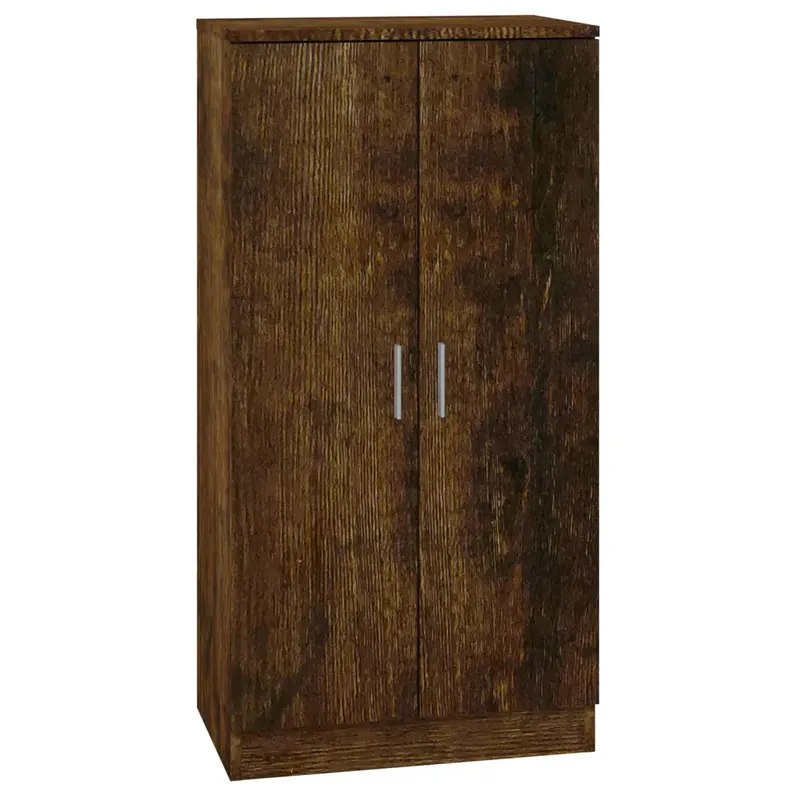 füstös tölgy színű szerelt fa cipősszekrény 55 x 35 x 108 cm Kiárusítás