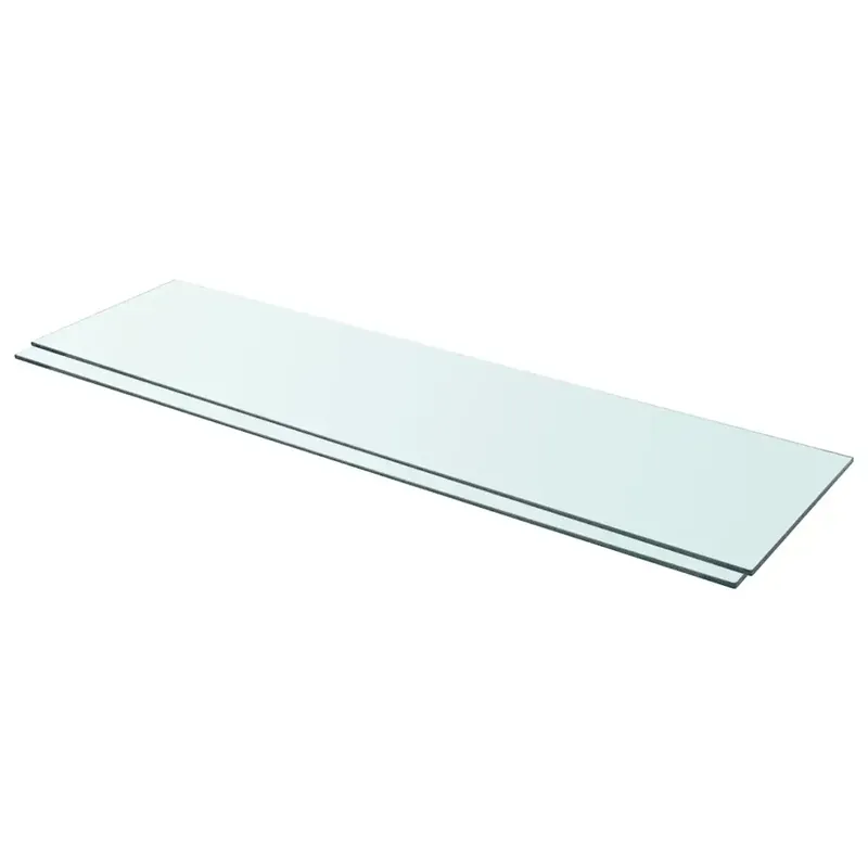 Csak ma 2 db átlátszó üveg paneles polc 110 x 30 cm
