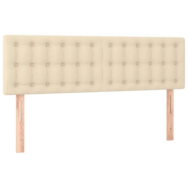 2 db krémszínű szövet fejtámla 72 x 5 x 78/88 cm Szuper ajánlat