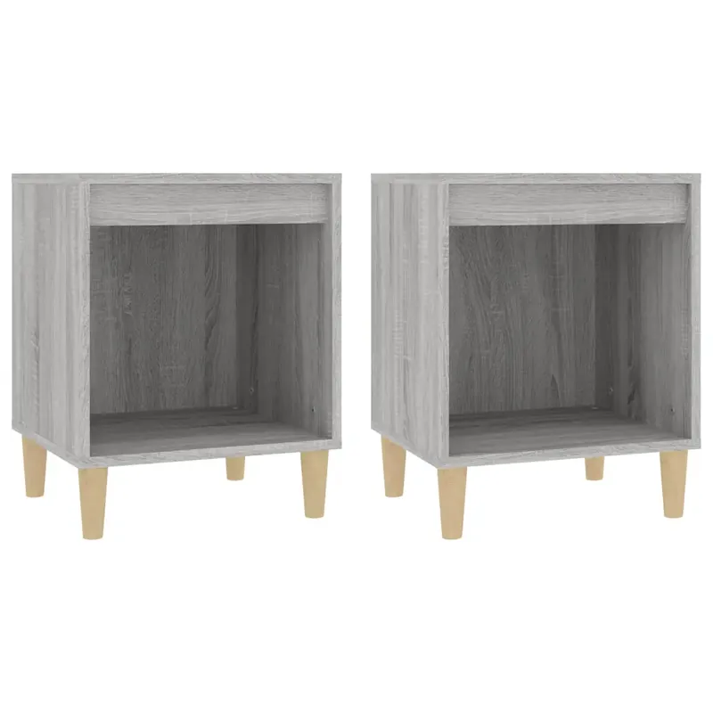 2 db szürke sonoma színű éjjeliszekrény 40x35x50 cm Azonnal elérhető