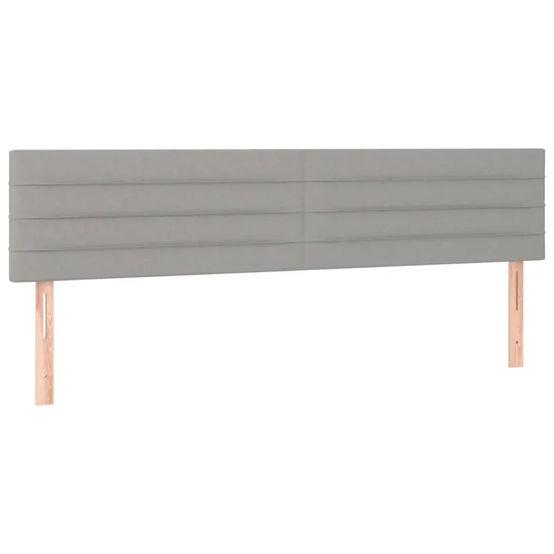 2 db világosszürke szövet fejtámla 100x5x78/88 cm Kedvezmény