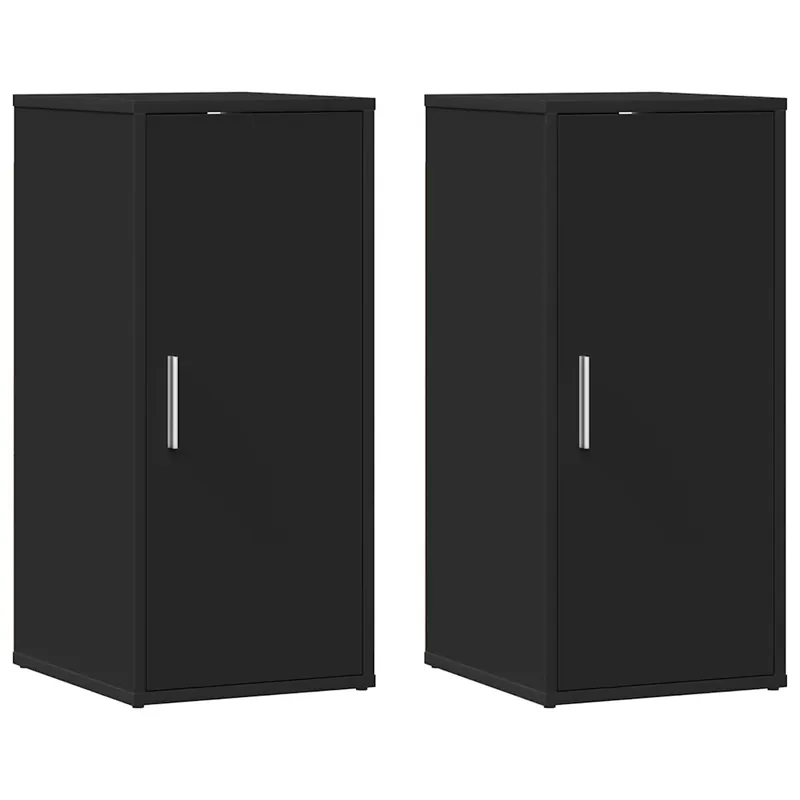 2 db fekete forgácslap cipősszekrény 32 x 35 x 70 cm Olcsóbb