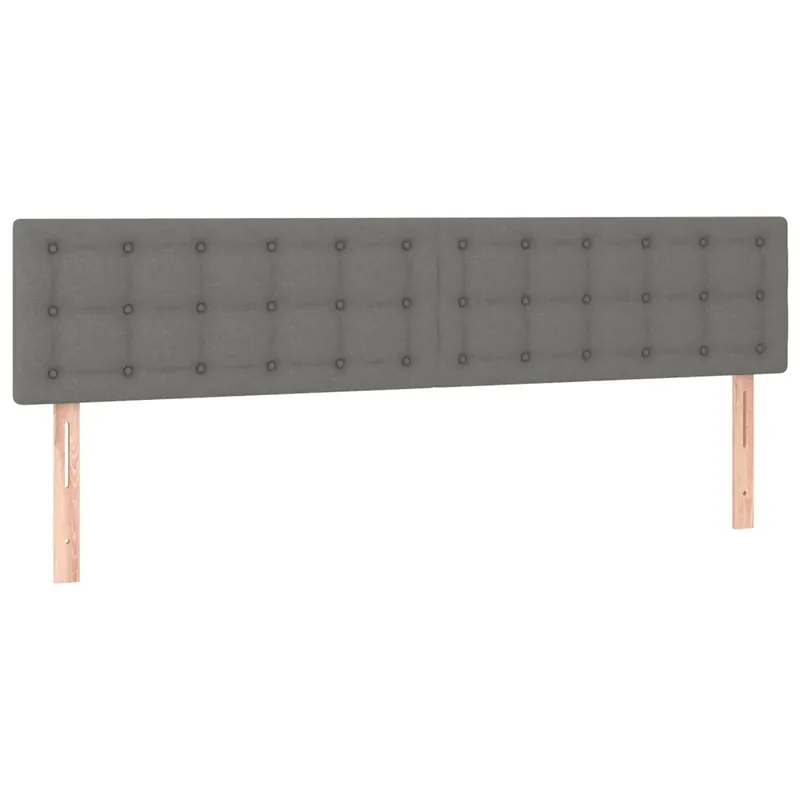 2 db sötétszürke szövet fejtámla 100x5x78/88 cm Vedd meg most