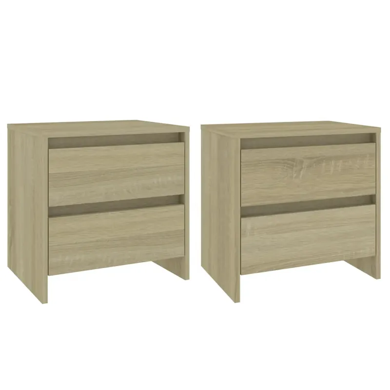 2 db sonoma-tölgyszínű éjjeliszekrény 45 x 34,5 x 44,5 cm Vedd meg online