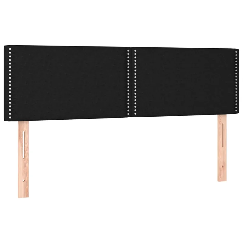 2 db fekete szövet fejtámla 72 x 5 x 78/88 cm Korlátozott ajánlat