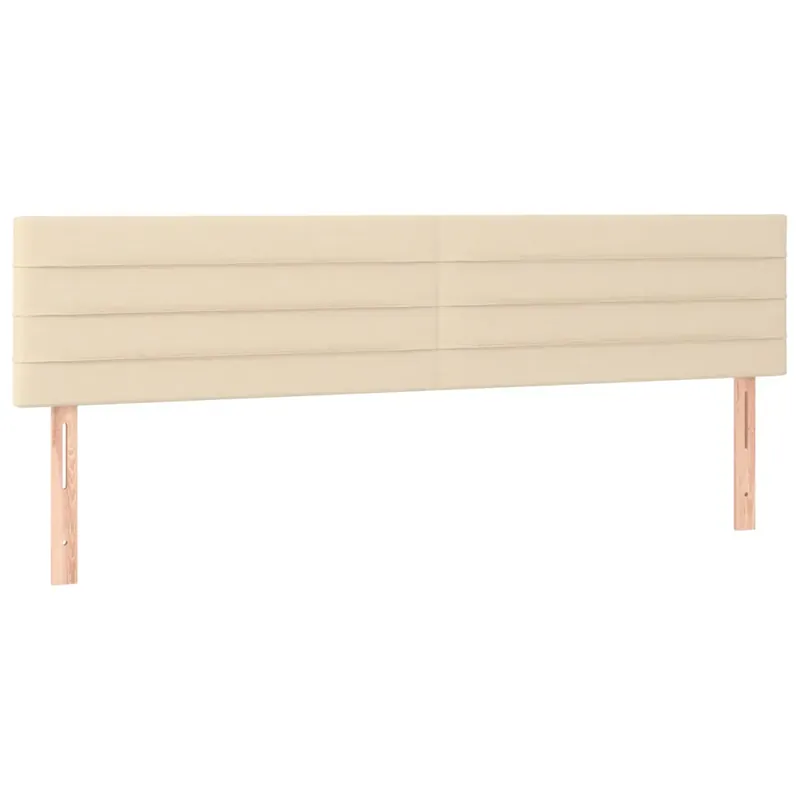 2 db krémszínű szövet fejtámla 90x5x78/88 cm Vedd meg online