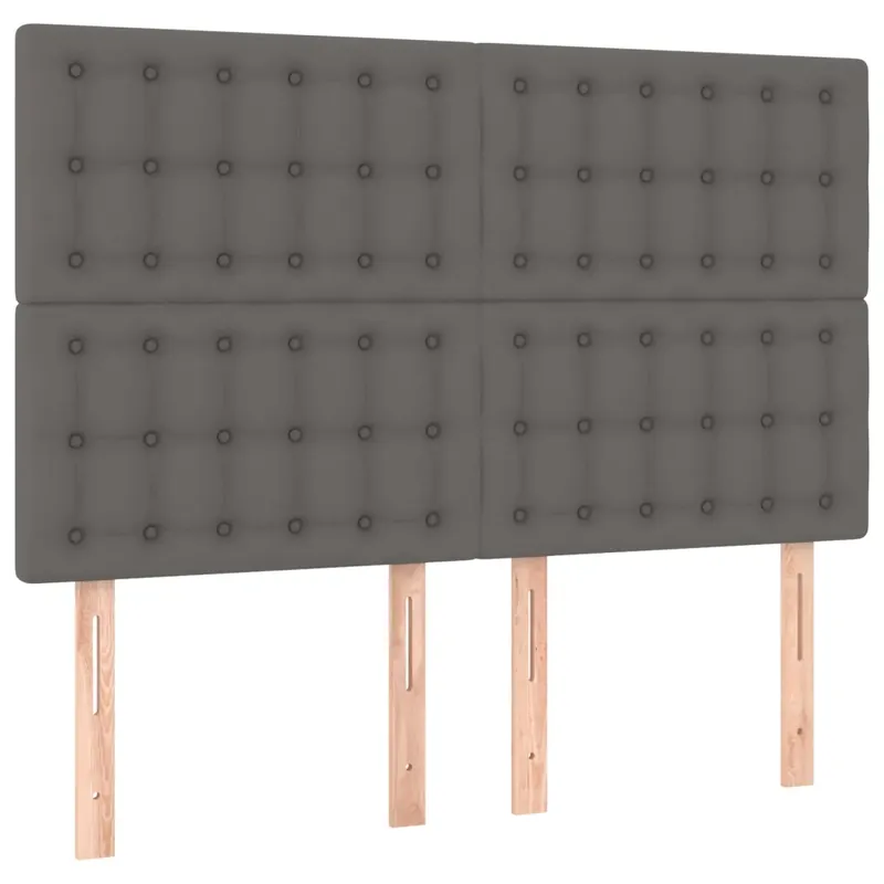4 db szürke műbőr fejtámla 72 x 5 x 78/88 cm Outlet