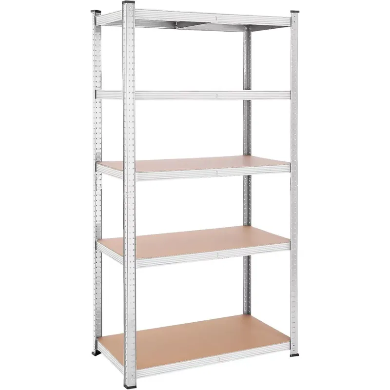 Polcos állvány, 120kg polconkénti teherbírással, ezüst 200x100x50cm Vásárlói kedvenc