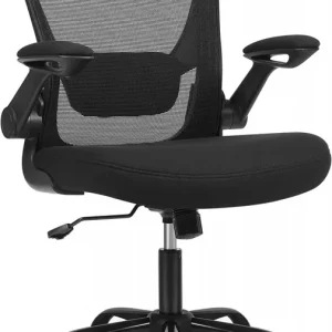 Utolsó esély Irodai ergonomikus szék, deréktámasszal és hintázó funkcióval, fekete