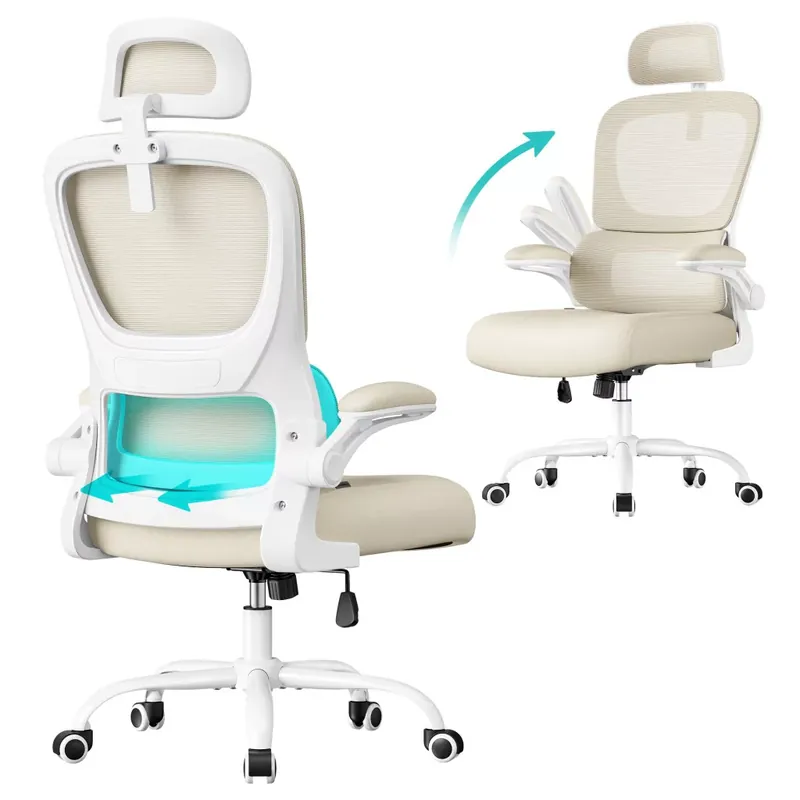 Outlet Irodai ergonomikus szék, dupla rétegű hálós huzattal, állítható fejtámasszal