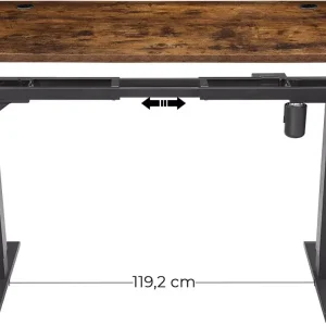 Vásárlói kedvenc Íróasztal lap, elektromosan állítható lábhoz, rusztikus barna 140×70×1cm