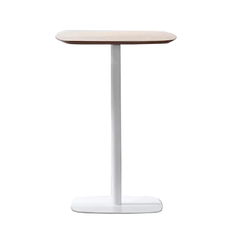 Szuper ajánlat Bárasztal, tölgy/fehér, MDF/fém, átmérő 60 cm, HARLOV