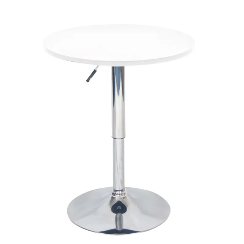 Vedd meg most Bárasztal, magasság állítással, króm/fehér, átmérő 60 cm, BRANY 2 NEW
