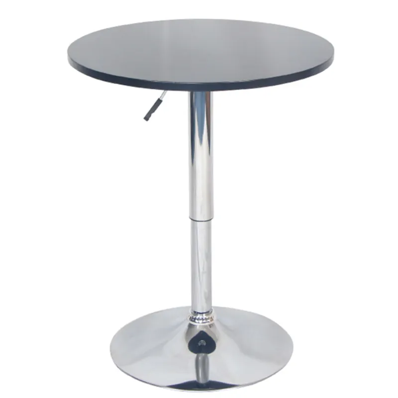 Szuper ajánlat Bárasztal, magasság állítással, króm/ fekete, átmérő 60 cm, BRANY 2 NEW