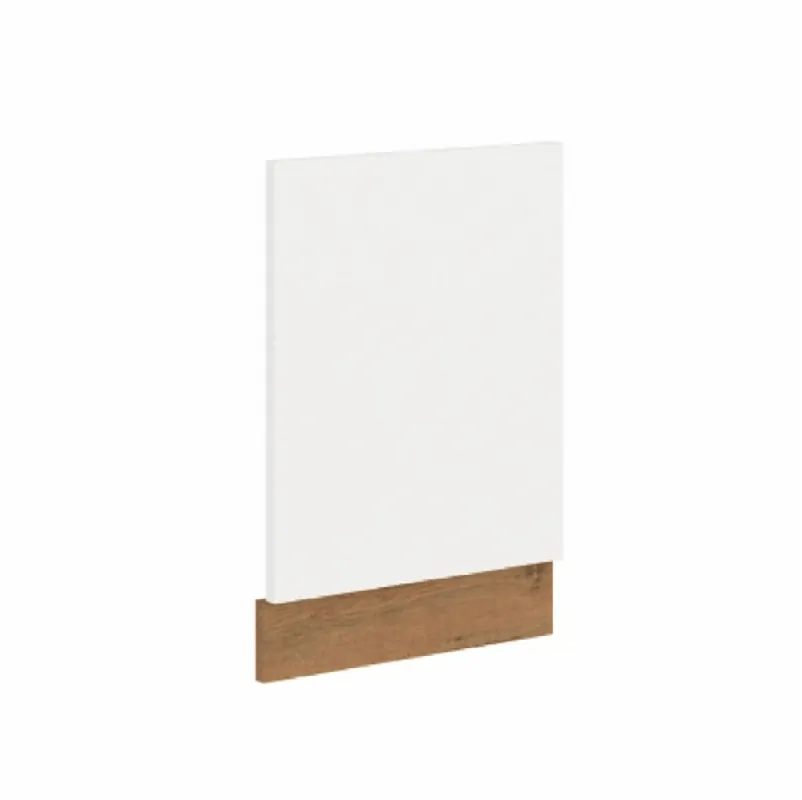 Ajtó beépített mosogatógépre, lancelot tölgy/ fehér extra magas fényű HG, VEGA ZM 570x446 Olcsó