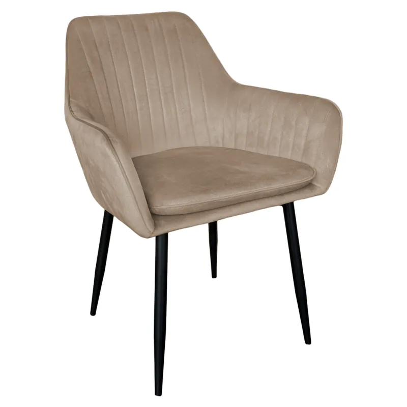 Végkiárusítás Dizájnos fotel, szürkésbarna Taupe Velvet anyag, ZIRKON NEW